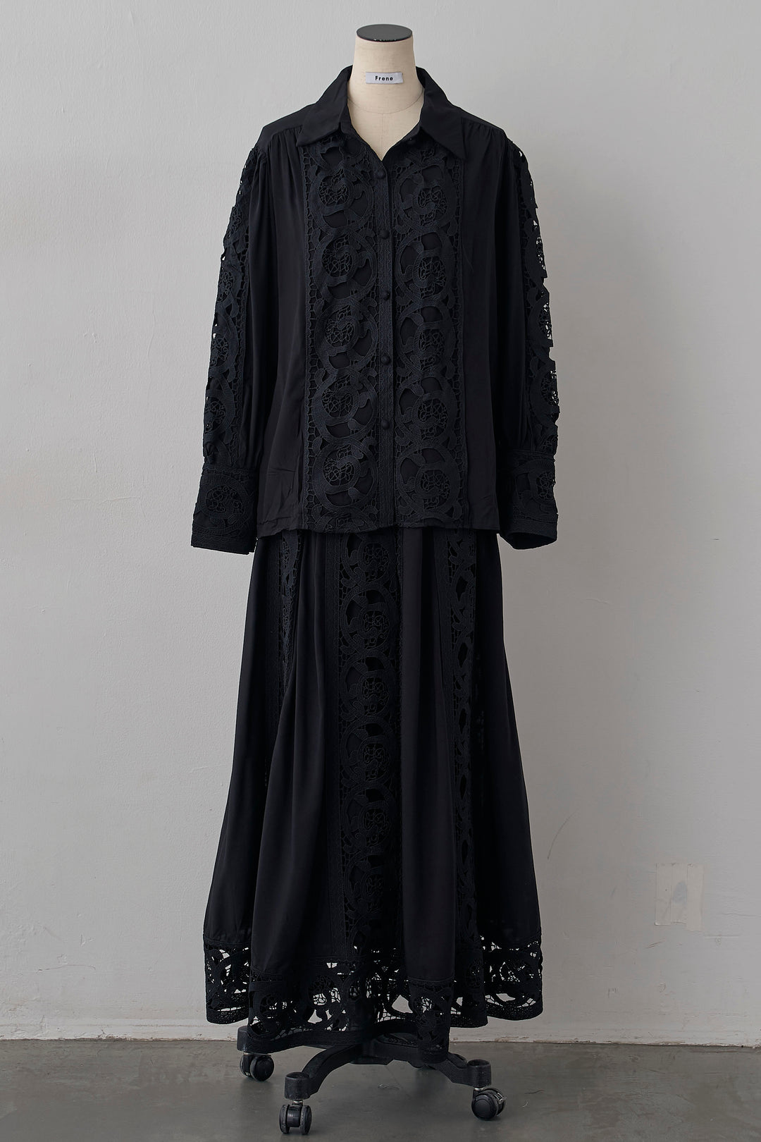 [予約]ヴィンテージライクレースシャツセットアップ