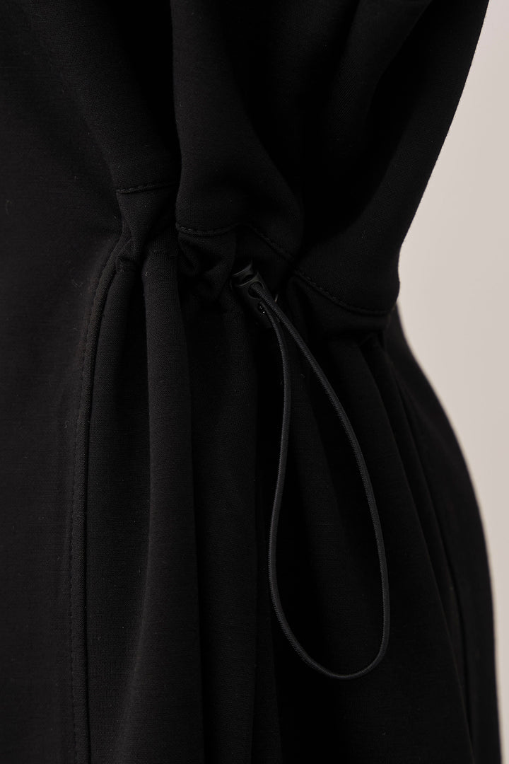 [予約]ダブルレースカラーウエストシェイプミニワンピ