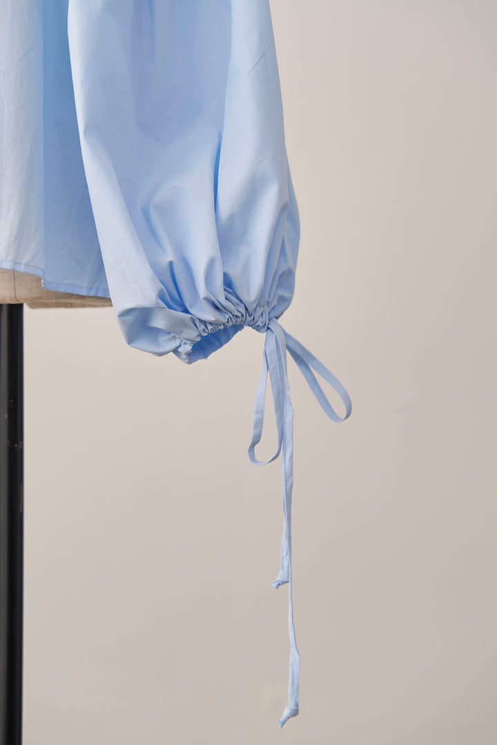 [予約]ワイドスリーブドロストクロップドシャツ