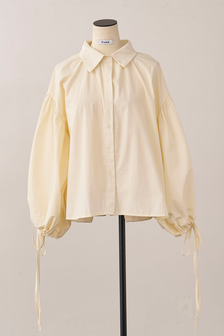 [予約]ワイドスリーブドロストクロップドシャツ