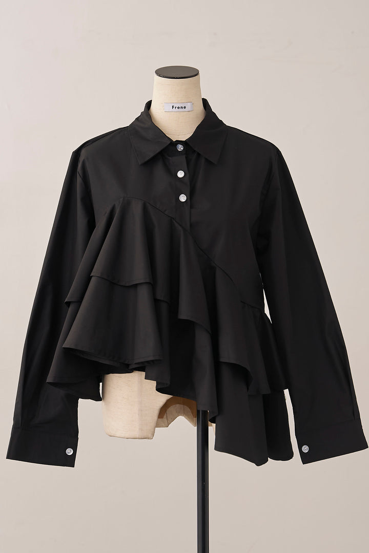 [予約]アシメフリルティアードシャツ