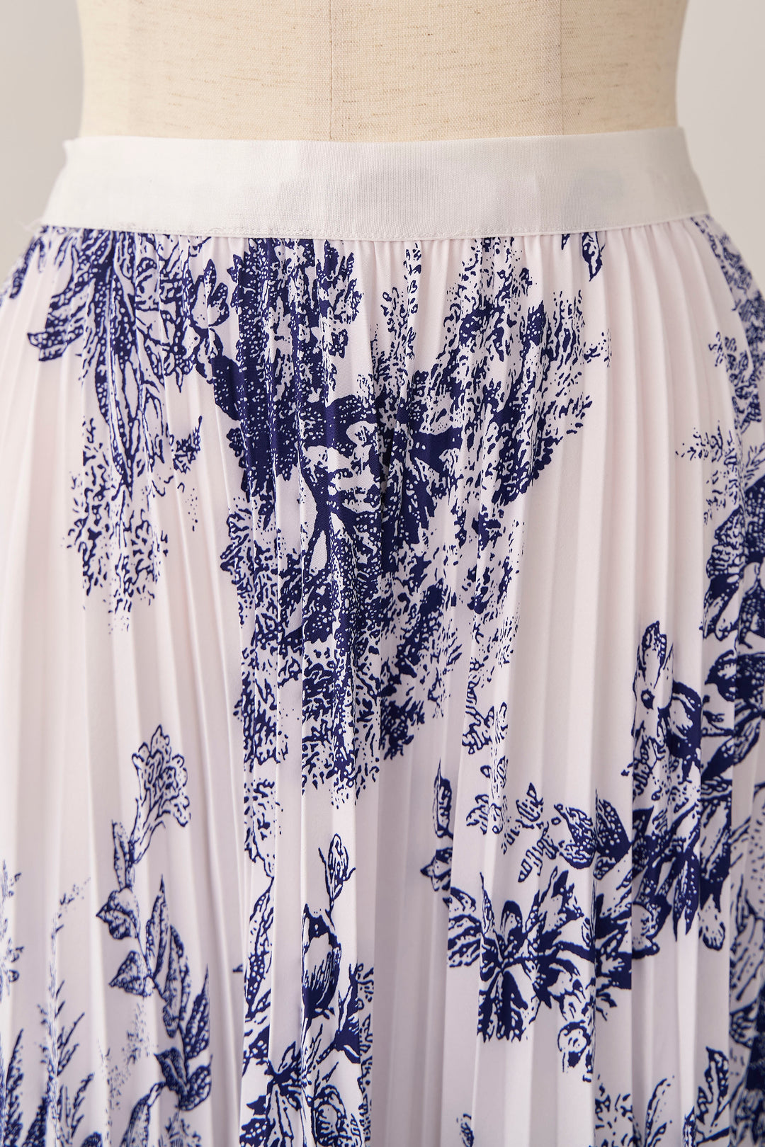 [予約]モノトーントワル柄プリーツスカート