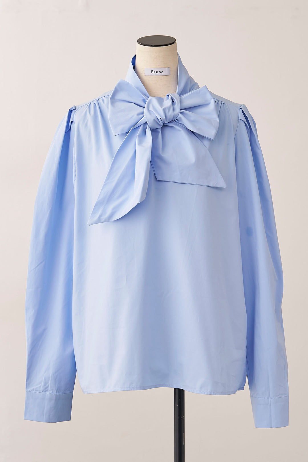 [予約]BIGリボン綿ブラウス