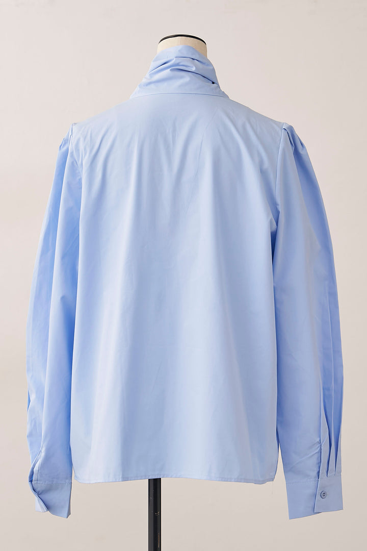 [予約]BIGリボン綿ブラウス