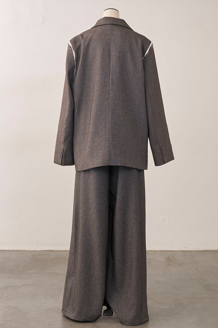[予約]ライトツイードマニッシュジャケットセットアップ