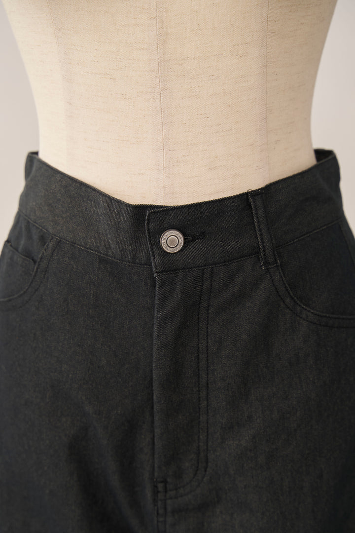 [予約]デニムベーシックハーフパンツ