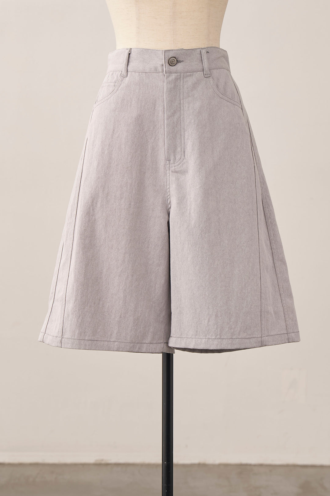 [予約]デニムベーシックハーフパンツ