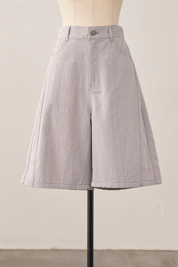 [予約]デニムベーシックハーフパンツ