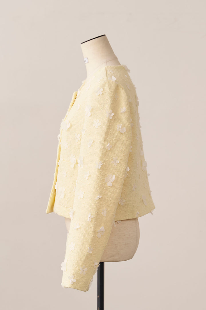 [予約]フラワーモチーフツイードジャケット