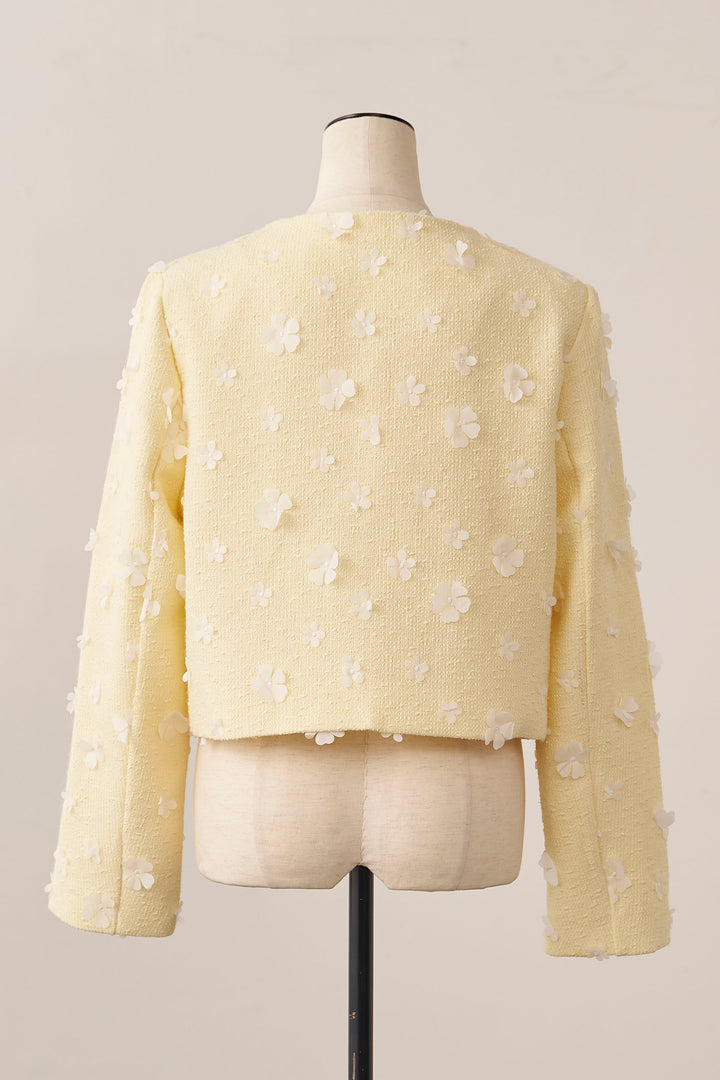 [予約]フラワーモチーフツイードジャケット