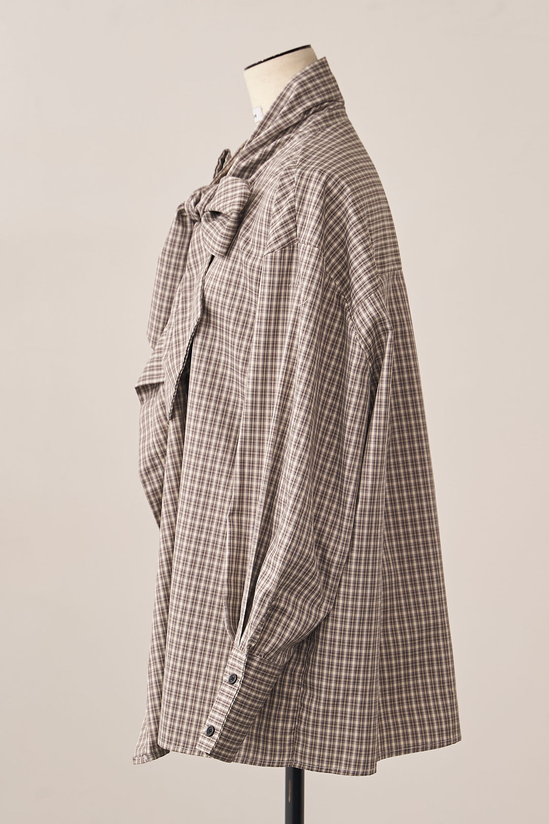 [予約]マルチパターンボウタイアシメシャツ