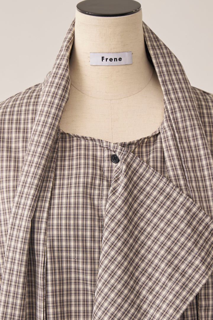 [予約]マルチパターンボウタイアシメシャツ