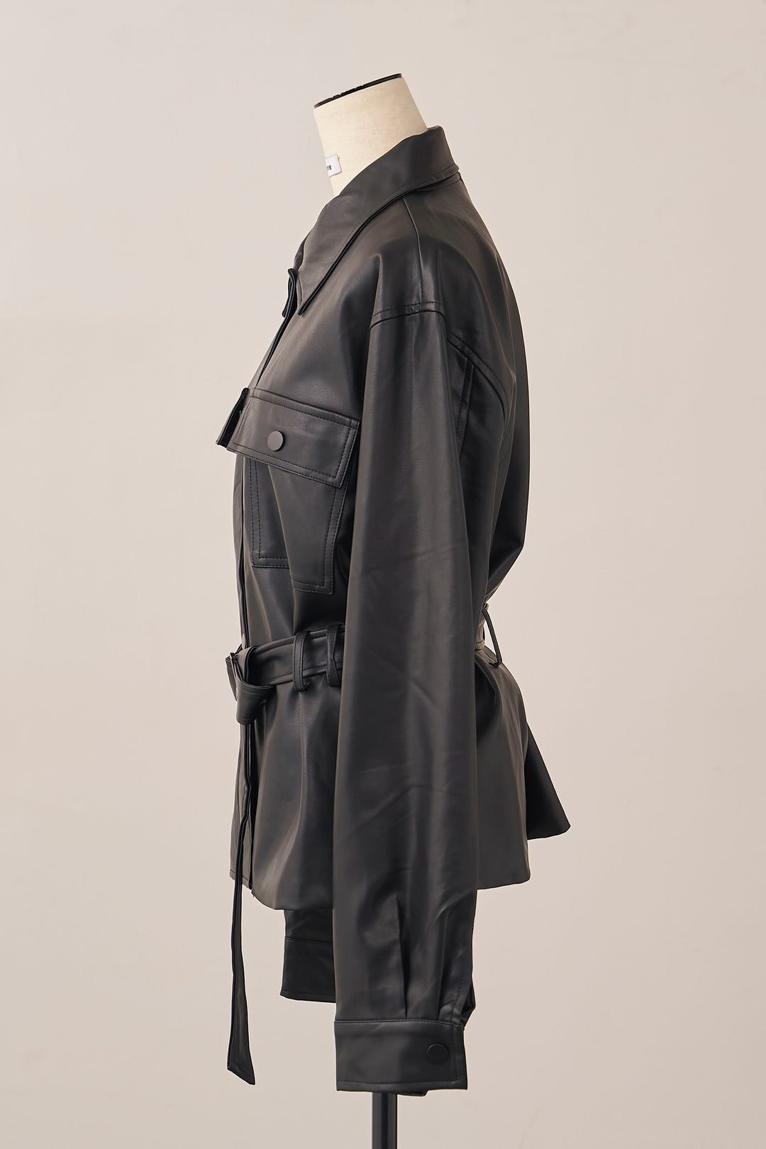 [予約]レザーライクウエストシェイプジャケット