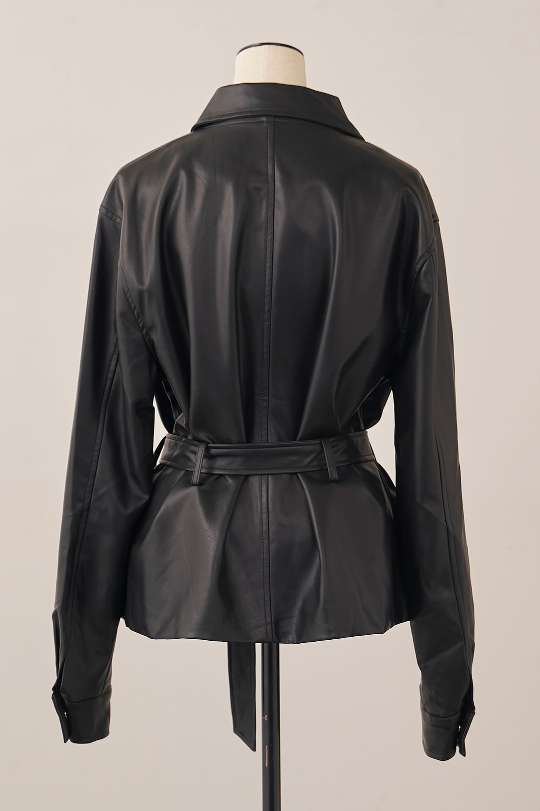 [予約]レザーライクウエストシェイプジャケット