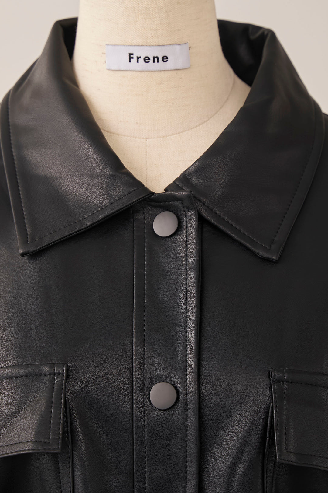 [予約]レザーライクウエストシェイプジャケット