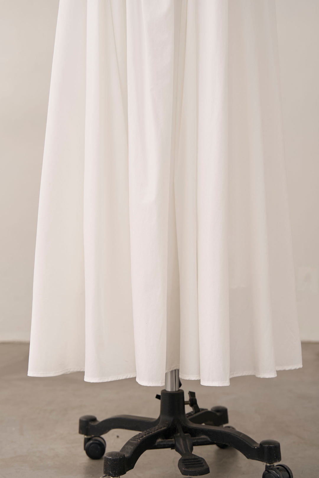 [予約]ギャザーフレア綿タッチスカート