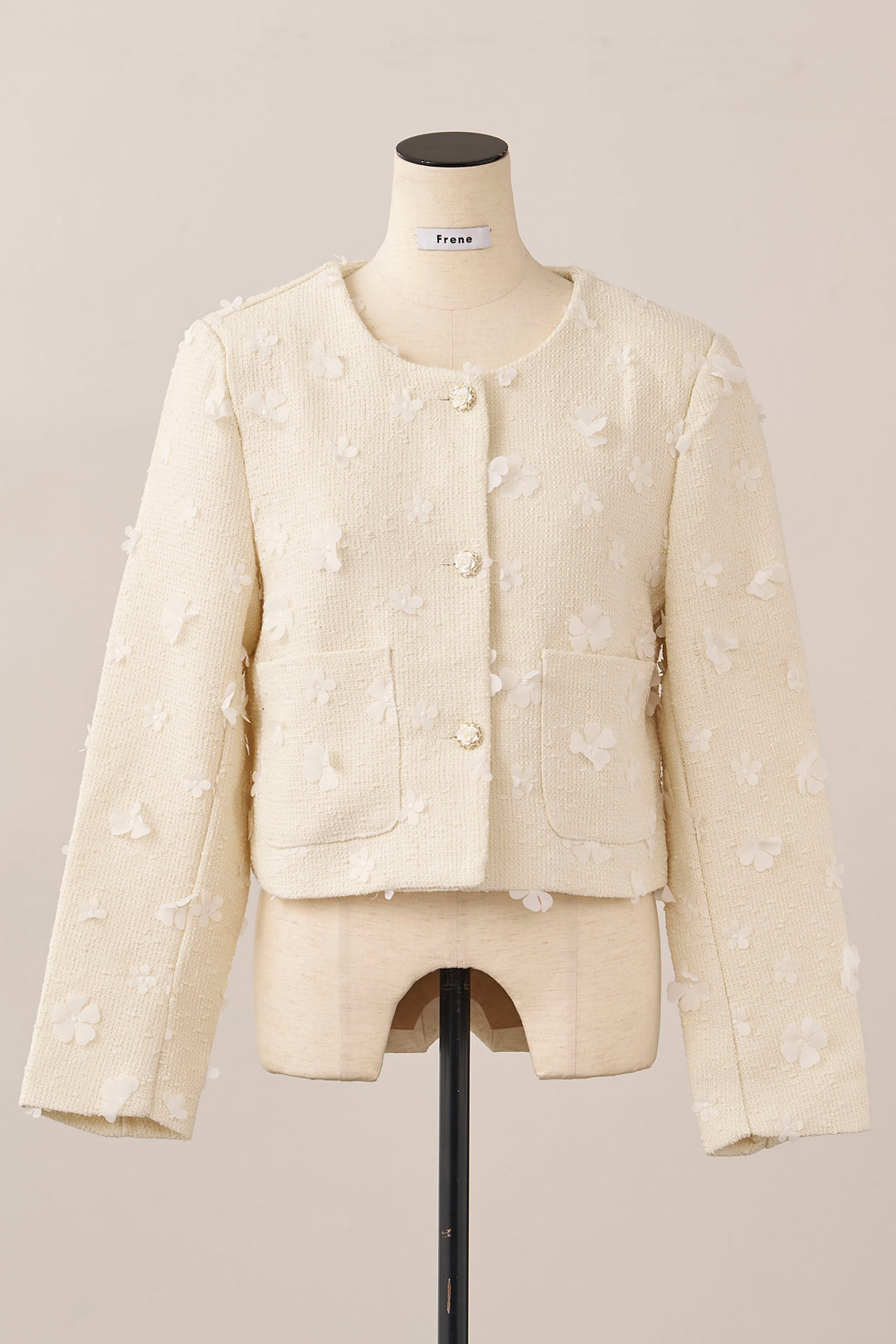 [予約]フラワーモチーフツイードジャケット