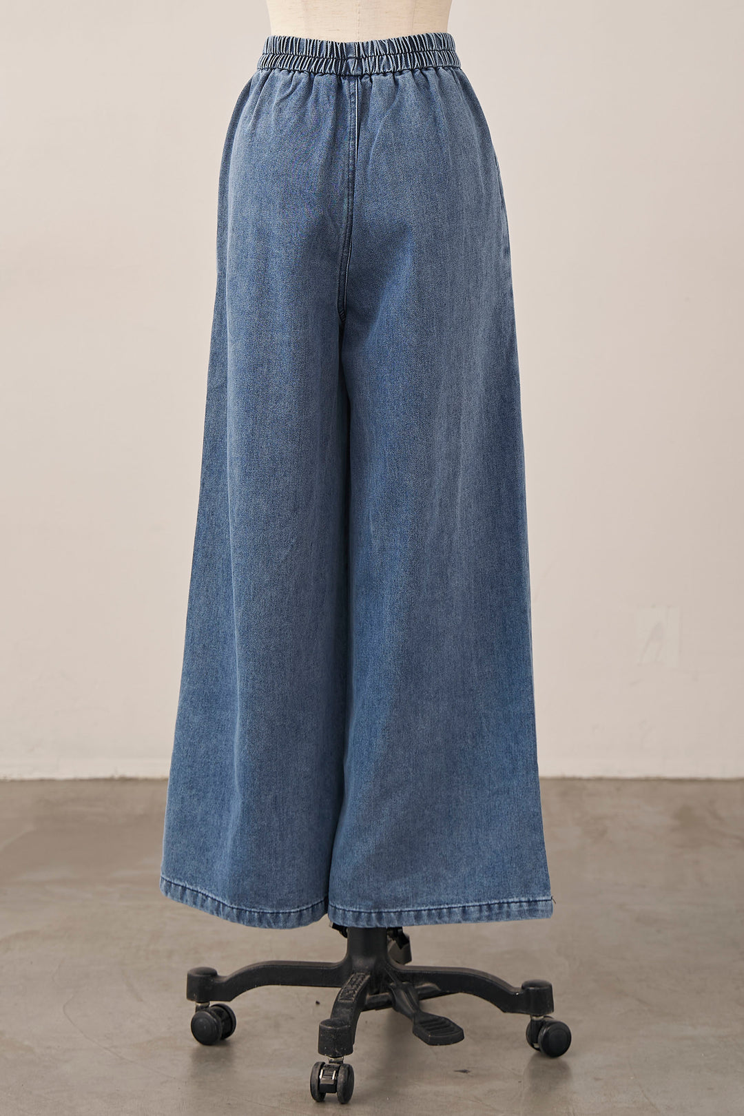 [予約]ノーカラーデニムルーズセットアップ