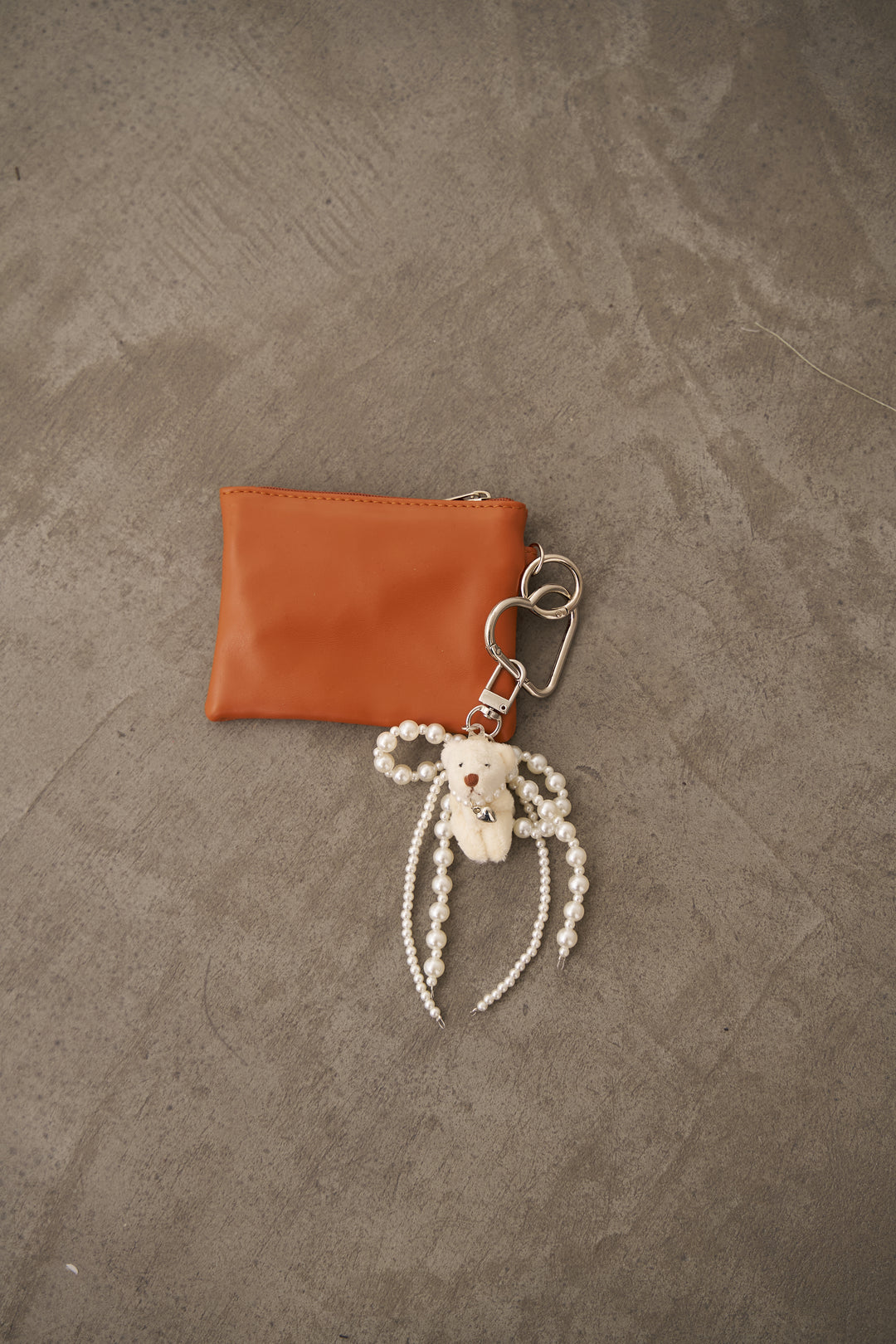 [予約]ポーチ付きパールミックスベアチャーム