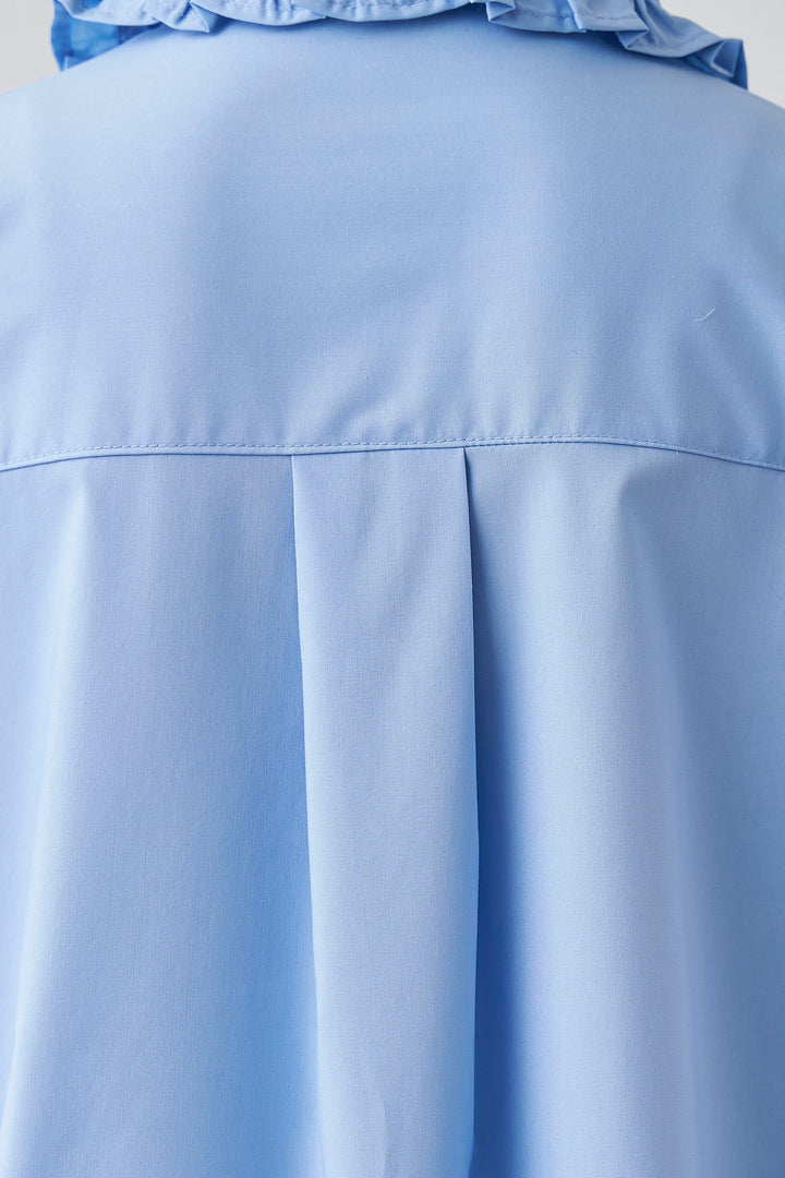 [予約]ミニフリル襟ボリュームスリーブブラウス