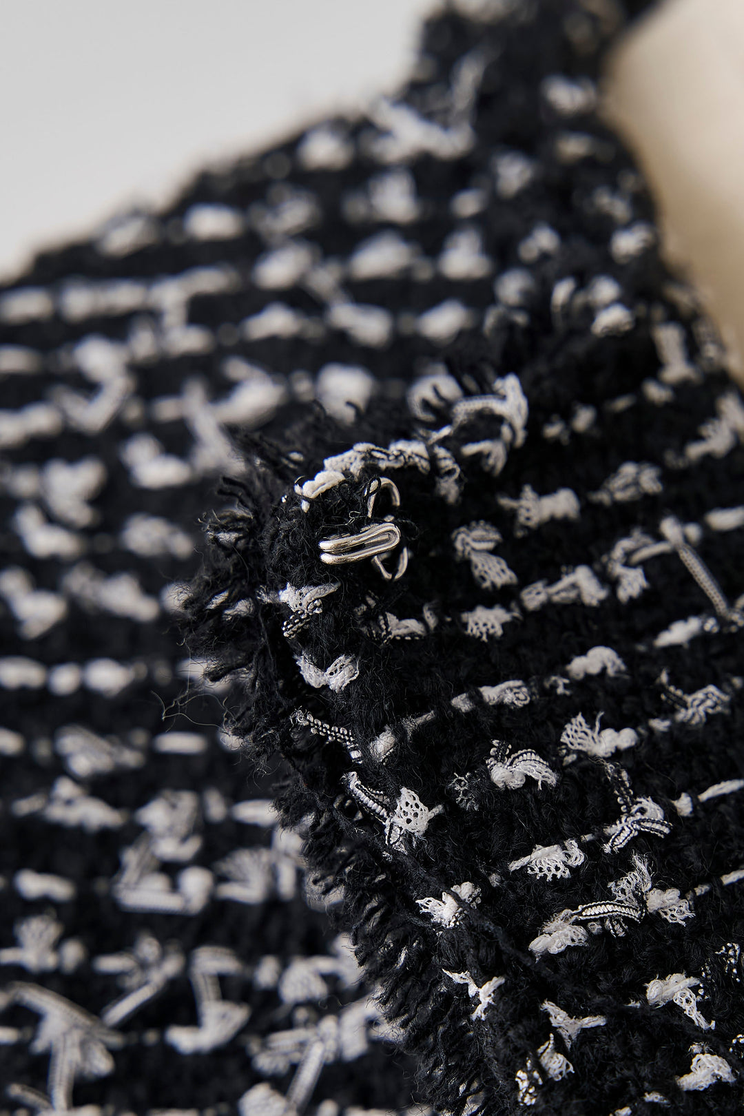 [予約]異素材切り替えツイードベスト