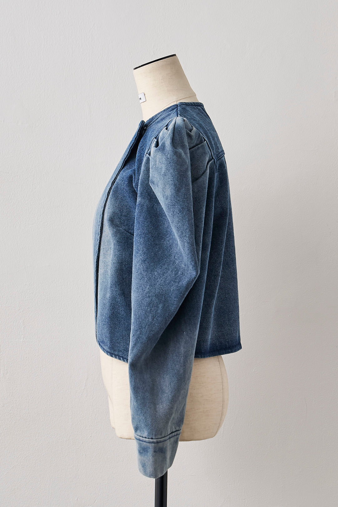 [予約]パフスリーブショートデニムジャケット