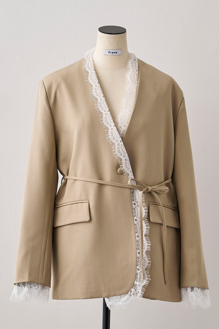 [予約]カシュクールレースドッキングジャケット