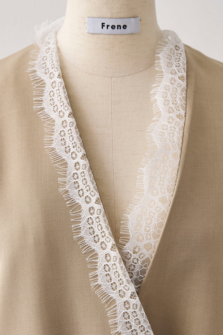 [予約]カシュクールレースドッキングジャケット