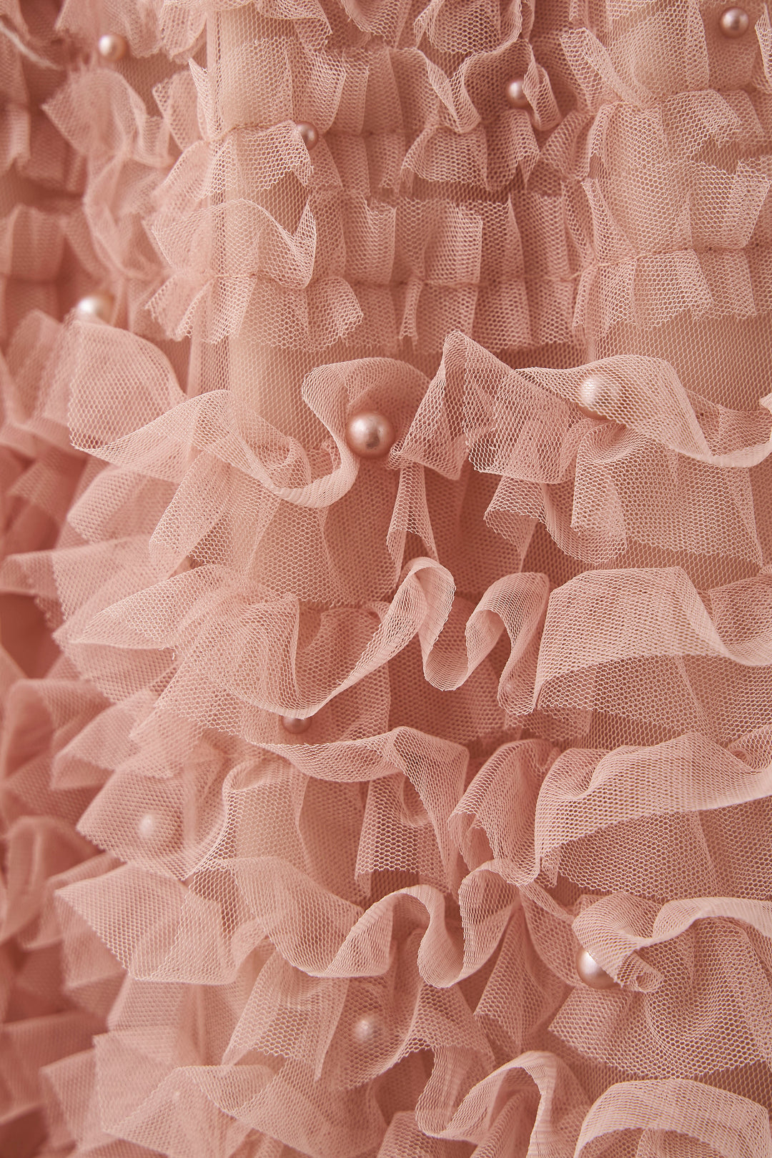 [予約]パール付きホイップチュールスカート