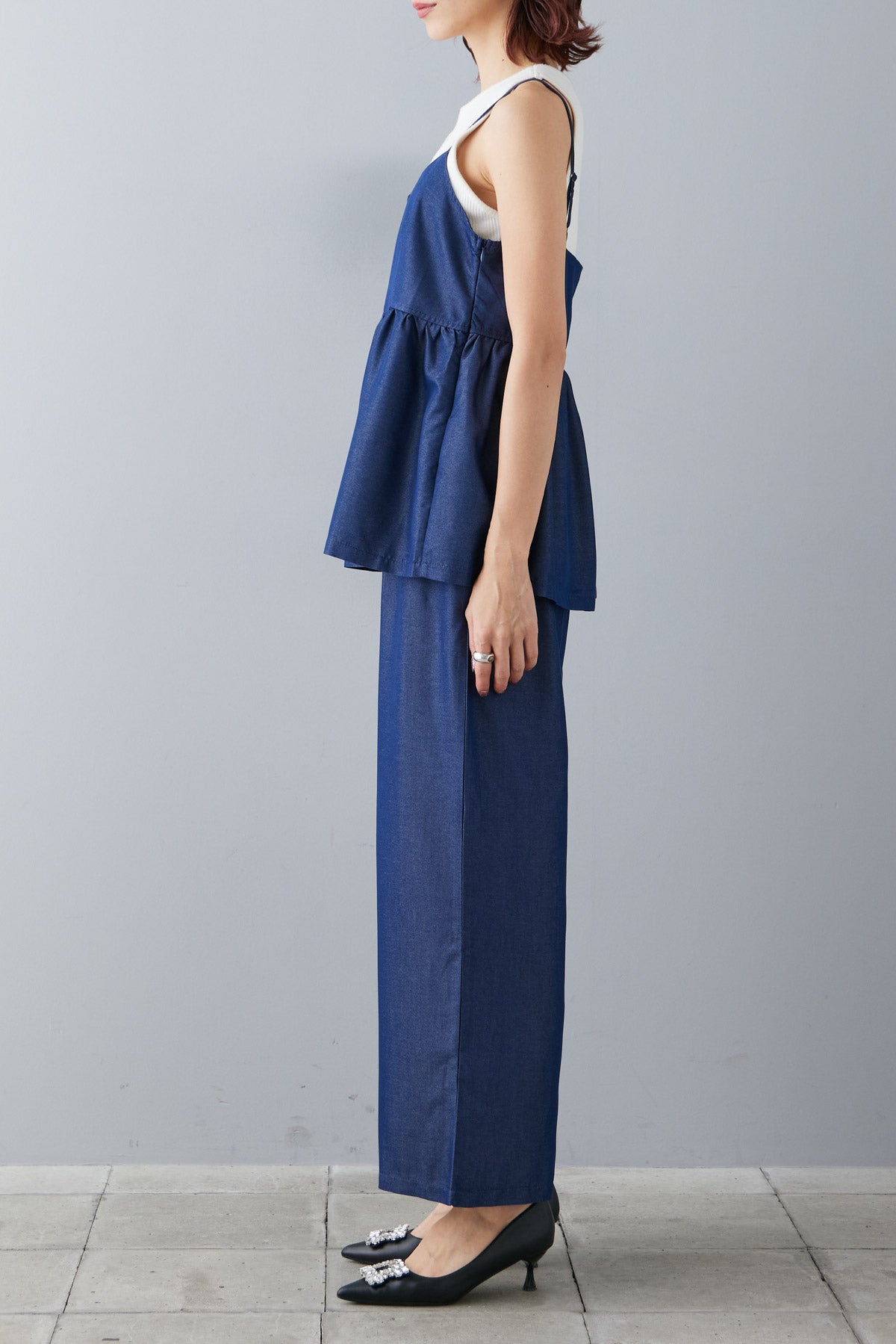 予約]デニムキャミソールセットアップ – Frene