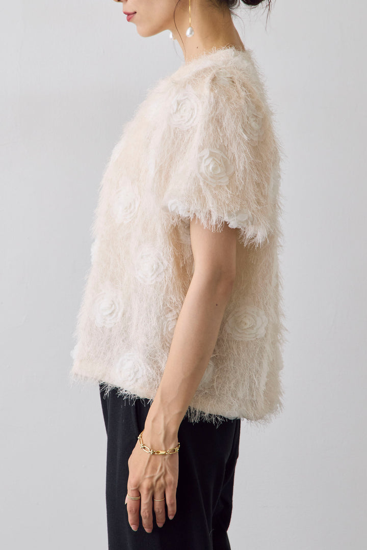 [予約]シャギーローズデザインプルオーバー