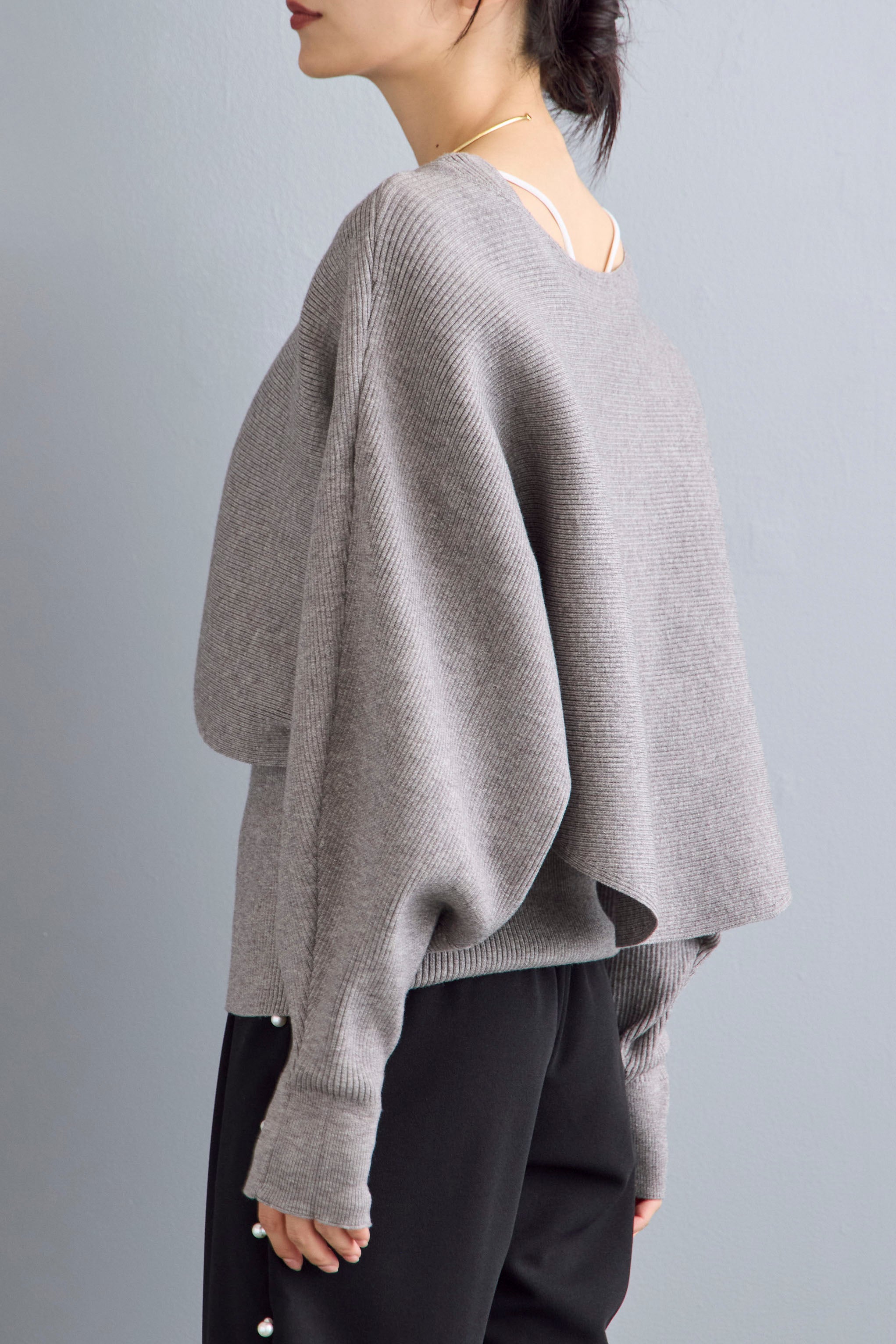 予約]アシメケープタンクニットセット – Frene