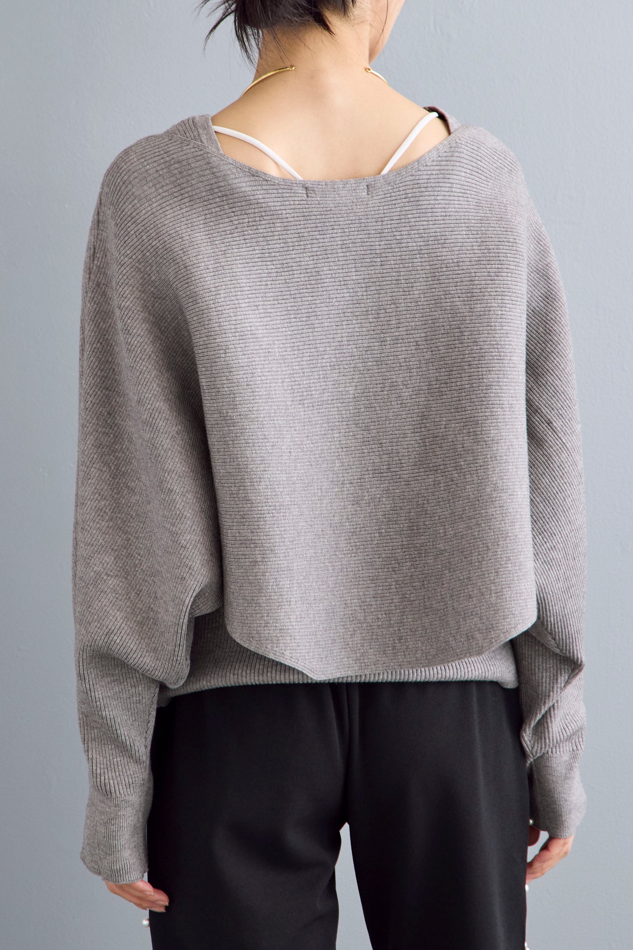 予約]アシメケープタンクニットセット – Frene