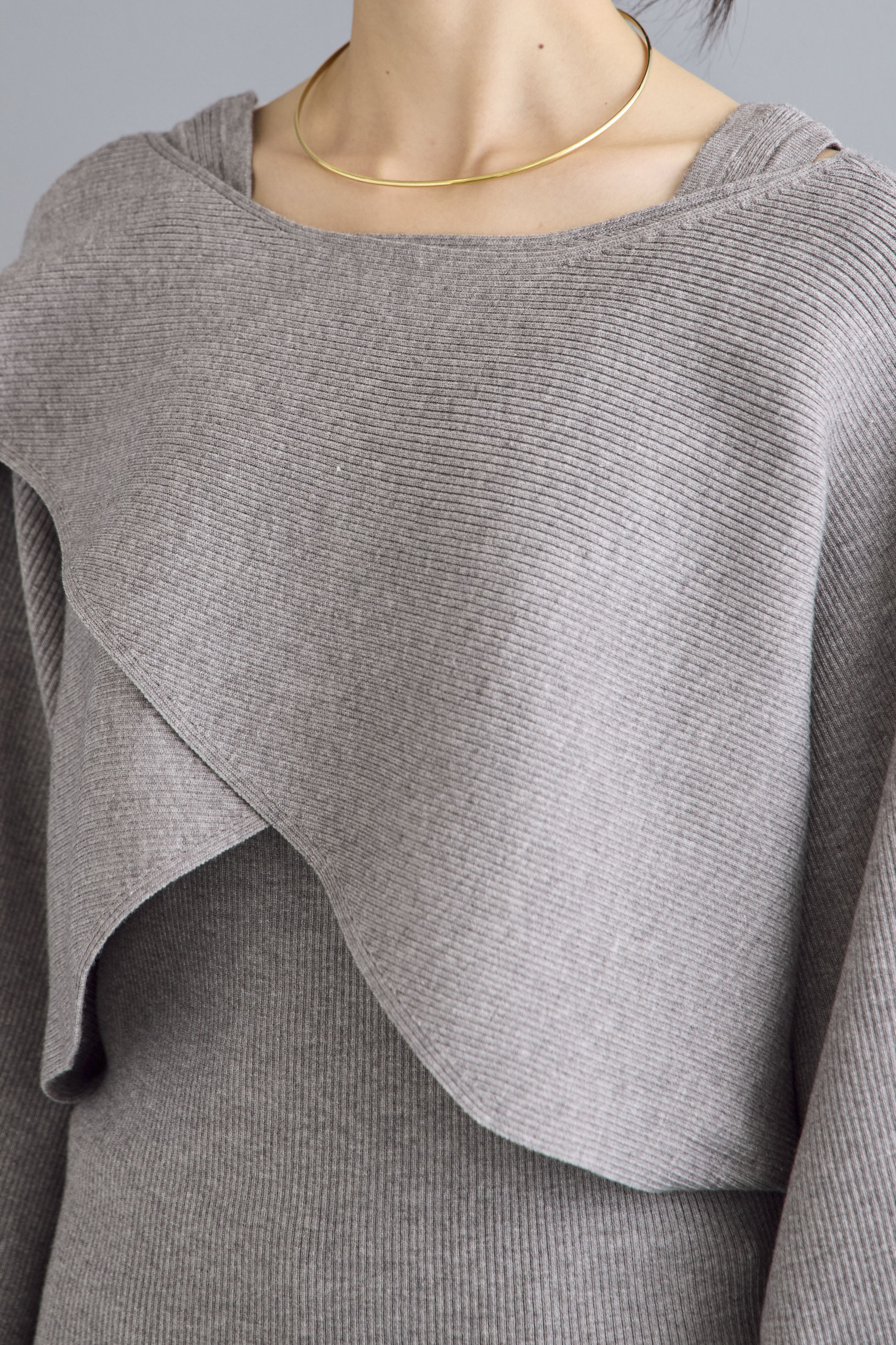 予約]アシメケープタンクニットセット – Frene