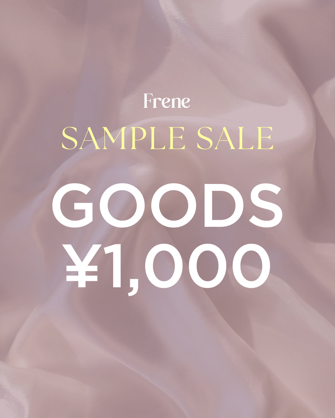 GOODS ¥1,000[SAMPLE SALE_260725]