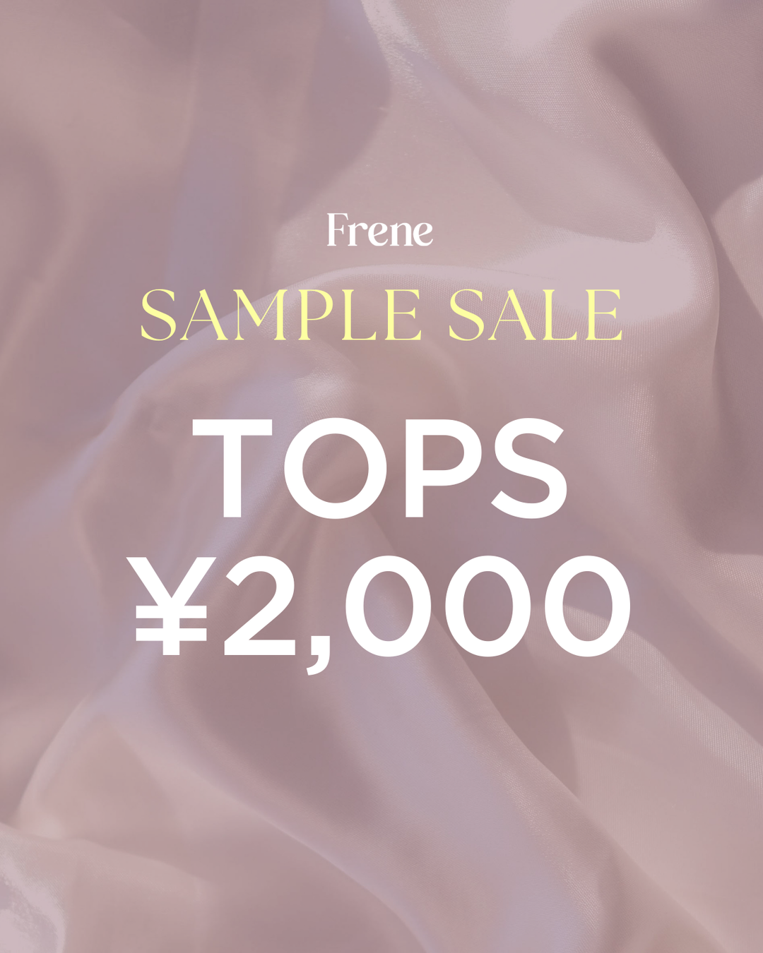 TOPS ¥2,000[SAMPLE SALE_260725]