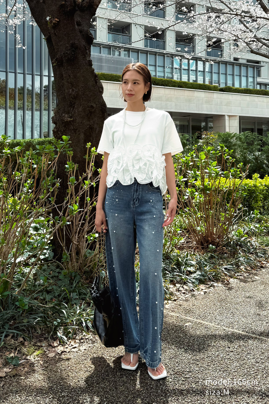 [予約]フリルウェーブヘムカットTシャツ